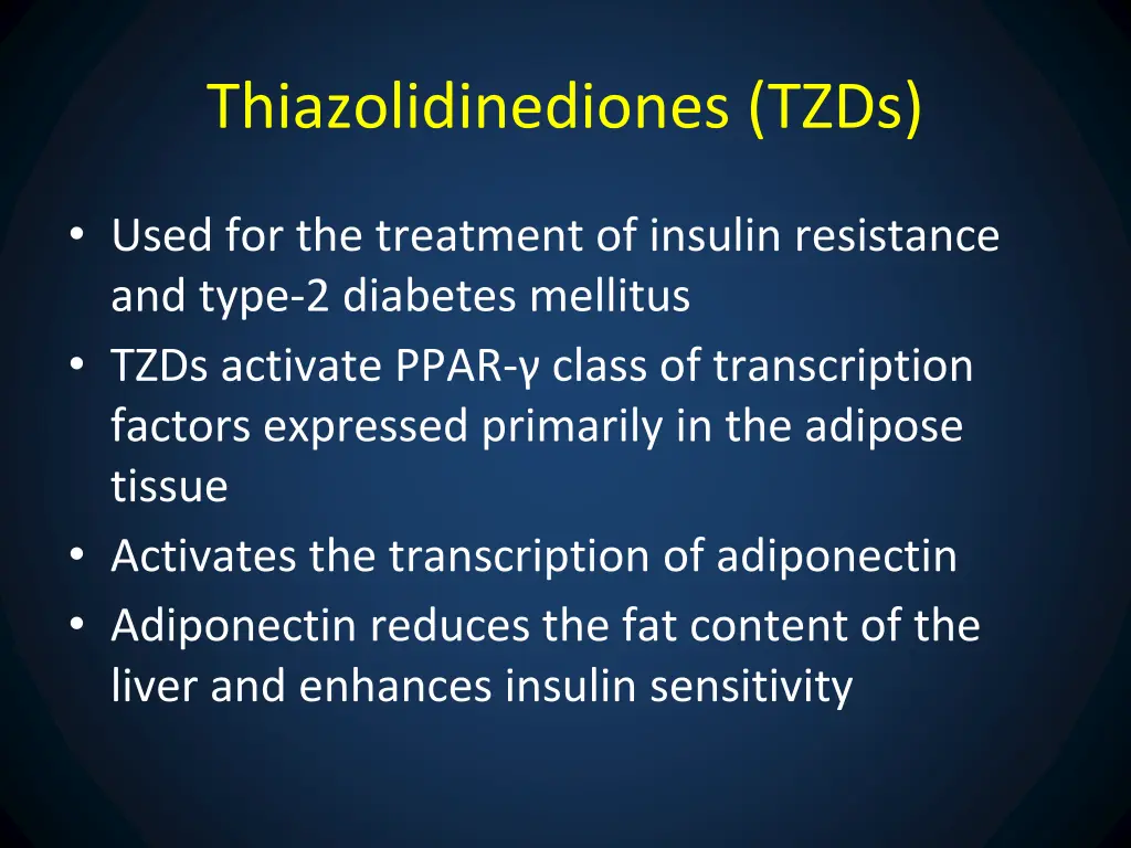 thiazolidinediones tzds