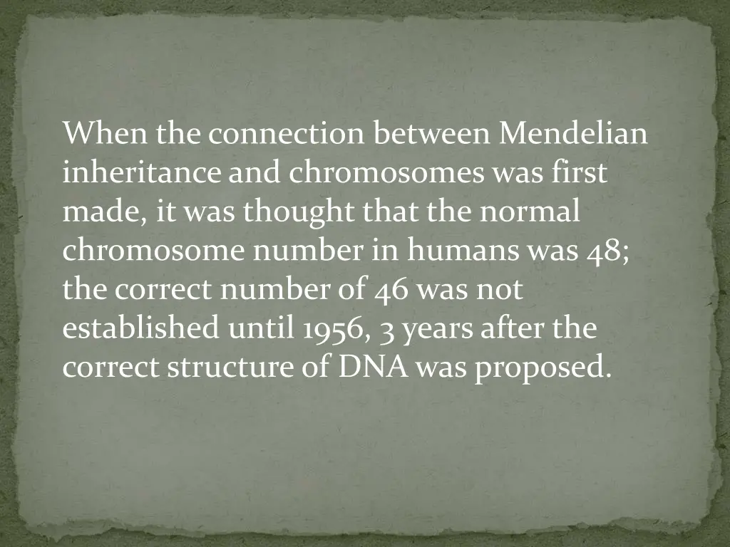 when the connection between mendelian inheritance