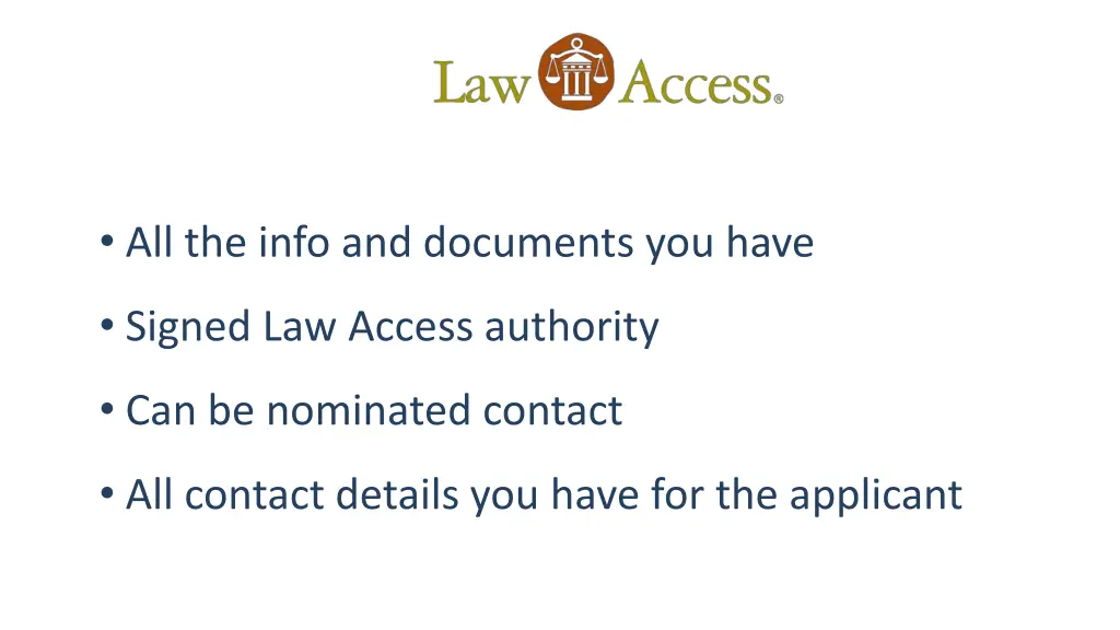 all the info and documents you have