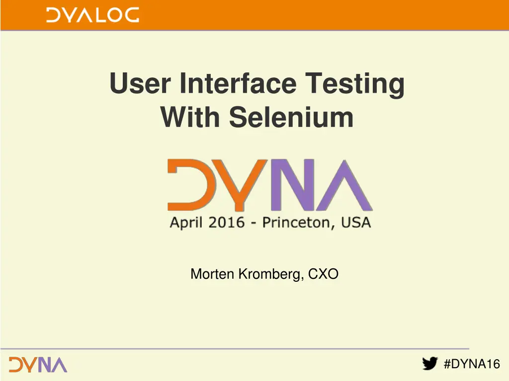 user interface testing with selenium