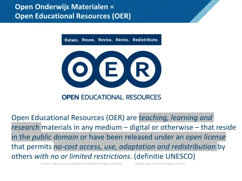 open onderwijs materialen open educational