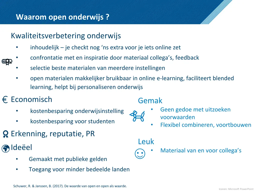 waarom open onderwijs