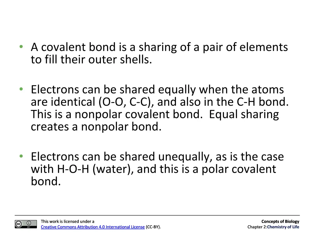 a covalent bond is a sharing of a pair