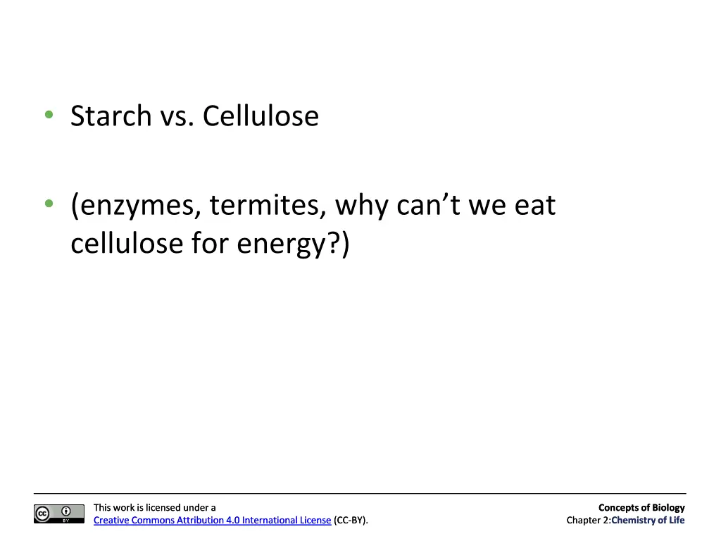 starch vs cellulose