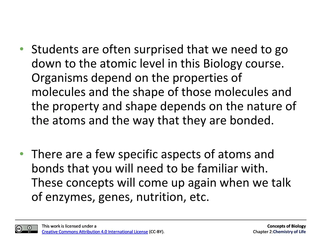 students are often surprised that we need
