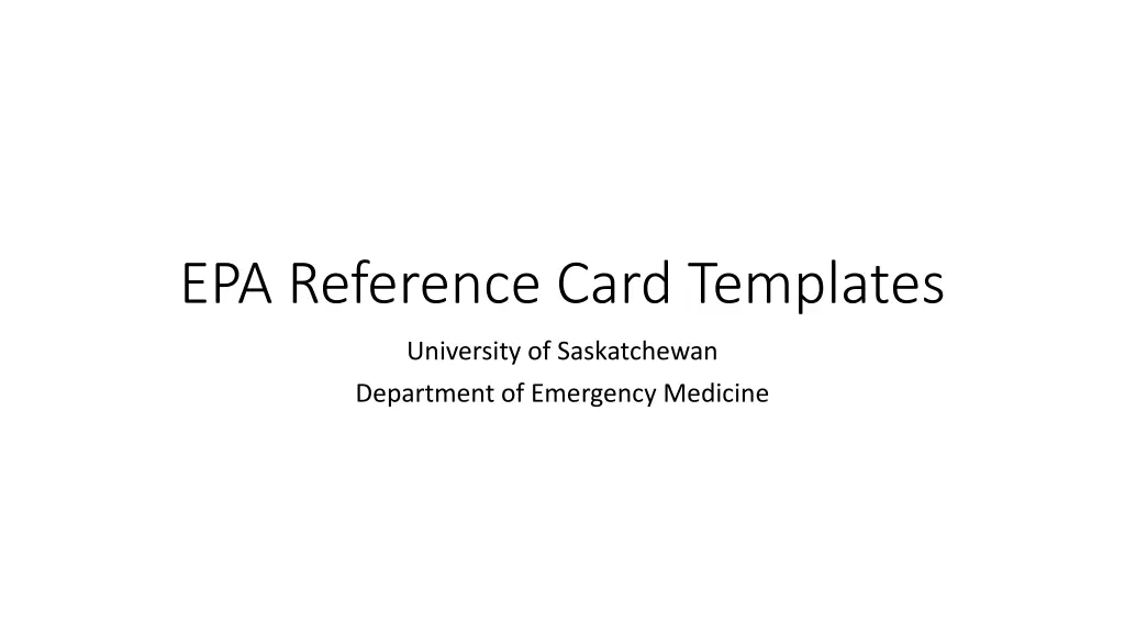 epa reference card templates