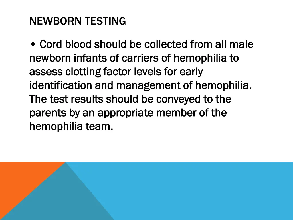 newborn testing