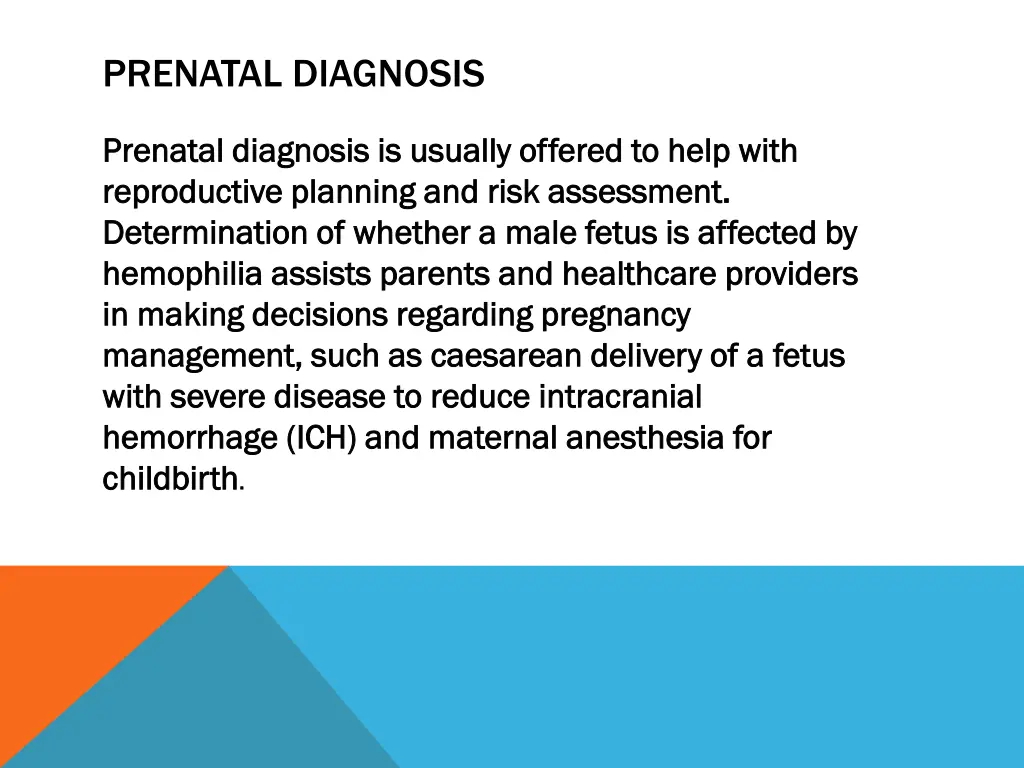 prenatal diagnosis