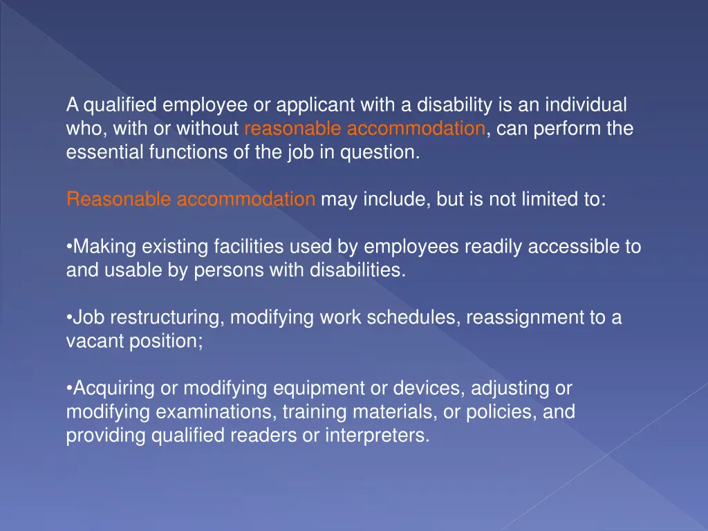 a qualified employee or applicant with