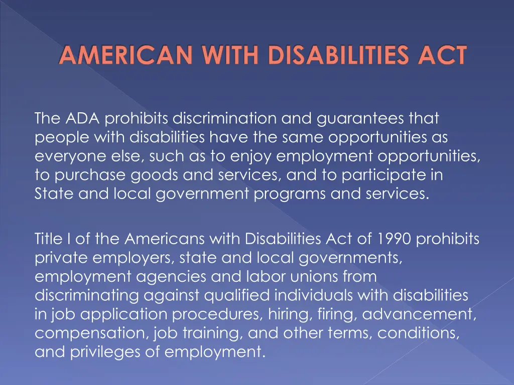 american with disabilities act