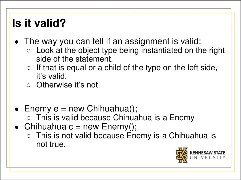 is it valid