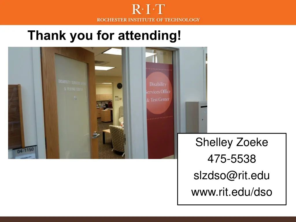 thank you for attending