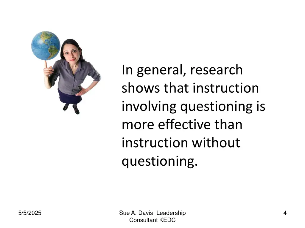 in general research shows that instruction
