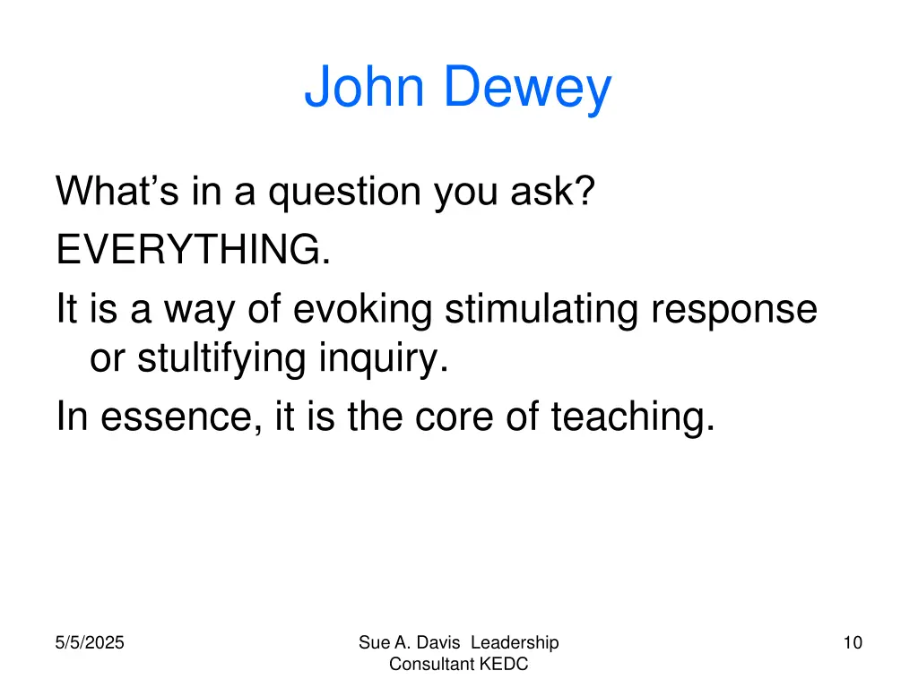 john dewey