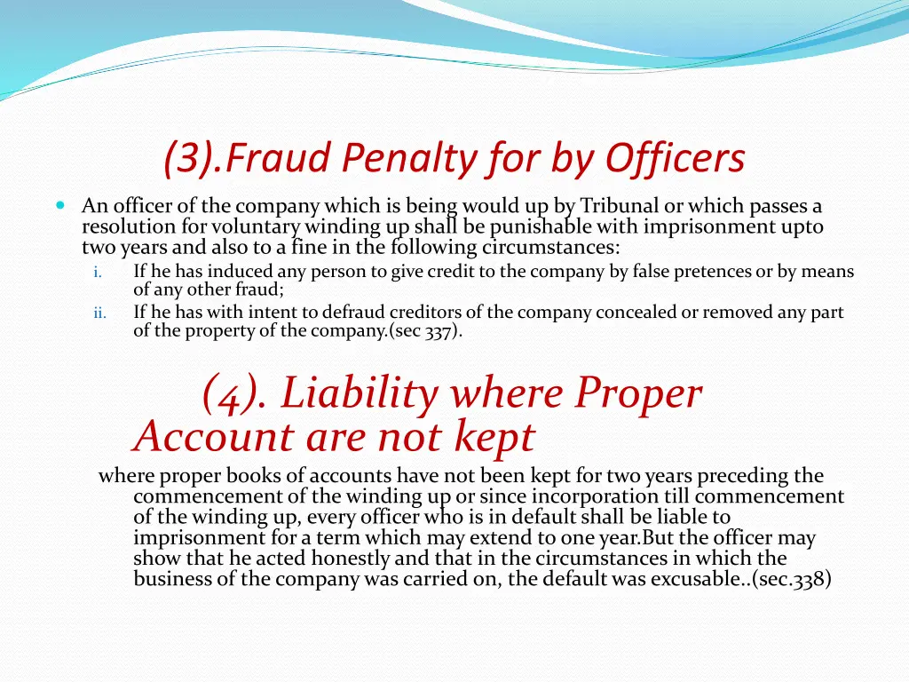 3 fraud penalty for by officers