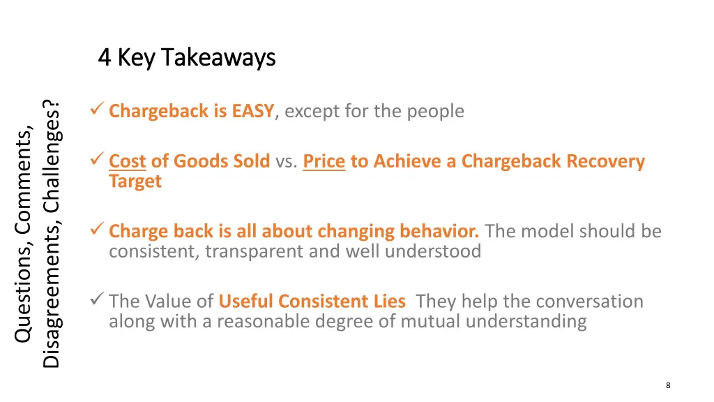 4 key takeaways 4 key takeaways