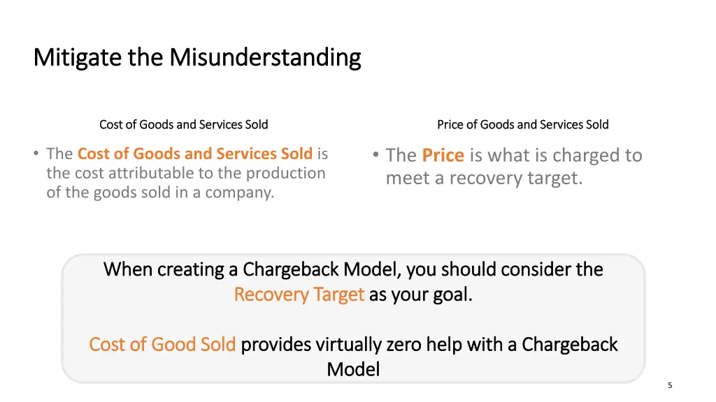 mitigate the misunderstanding mitigate