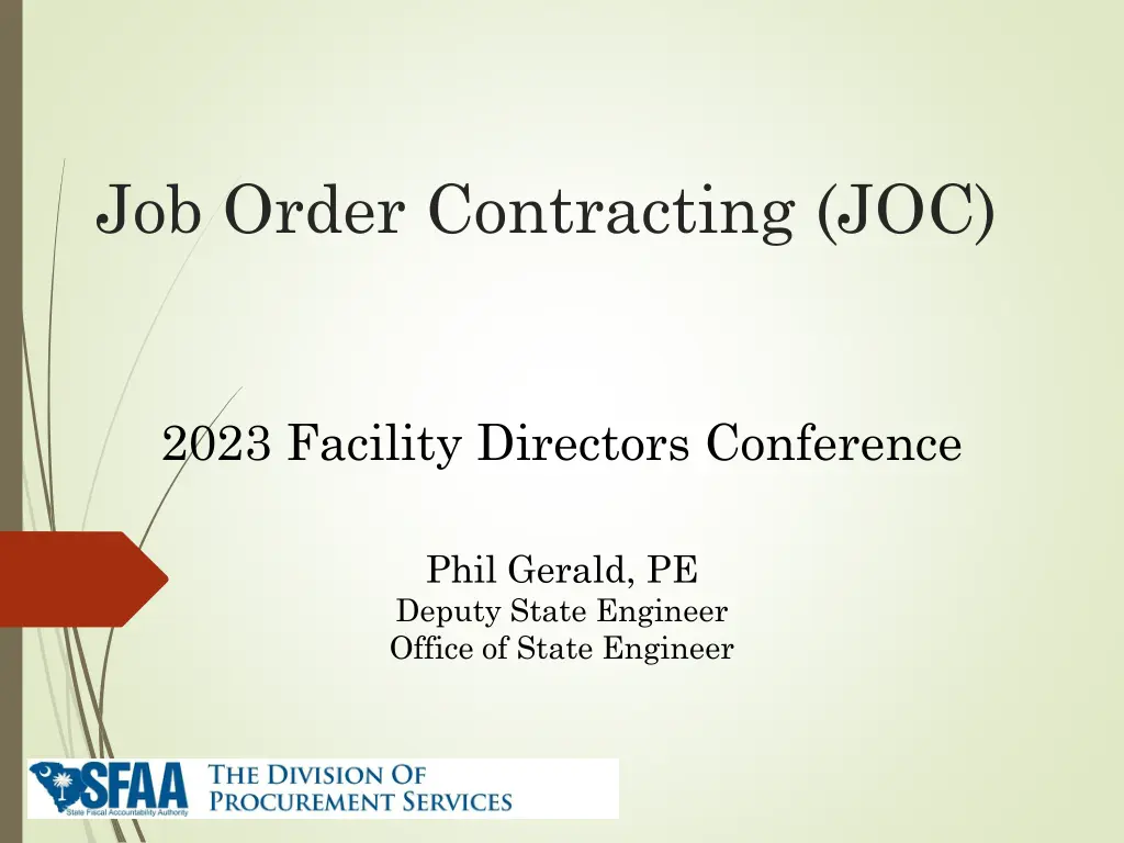 job order contracting joc