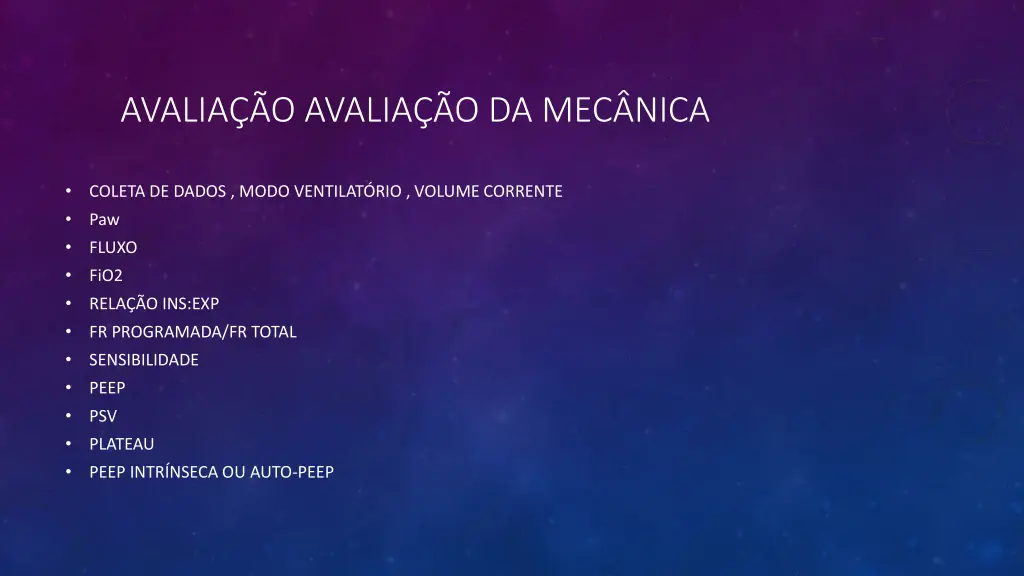 avalia o avalia o da mec nica