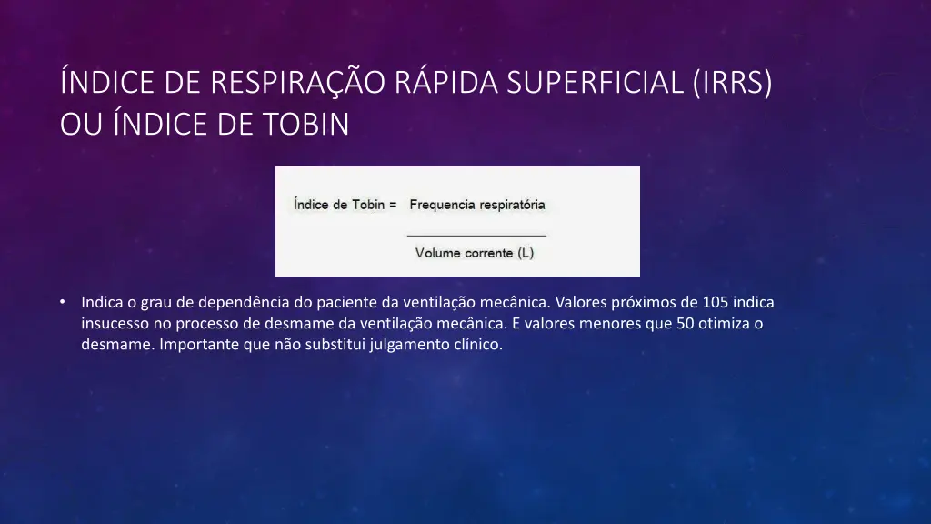 ndice de respira o r pida superficial irrs
