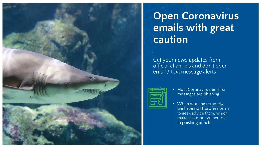 open coronavirus emails with great caution