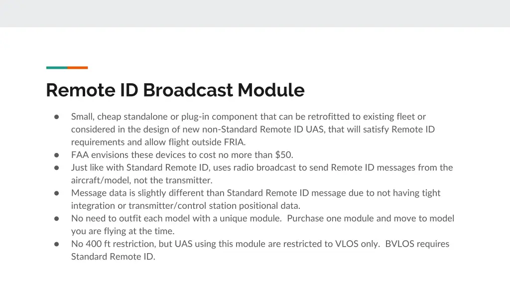 remote id broadcast module