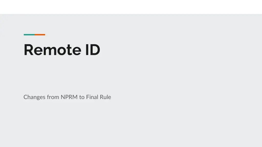 remote id