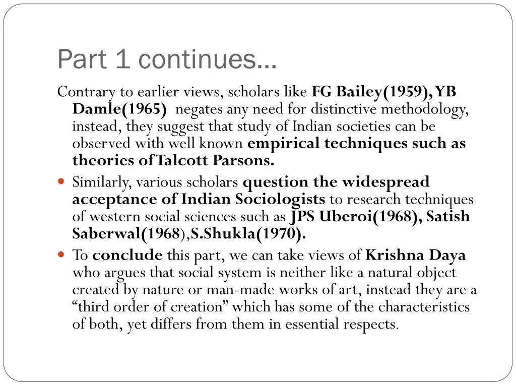 part 1 continues contrary to earlier views