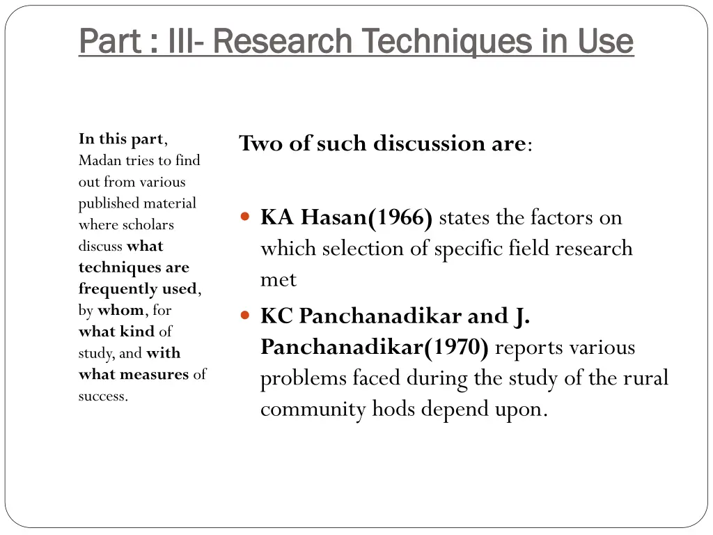 part iii part iii research techniques