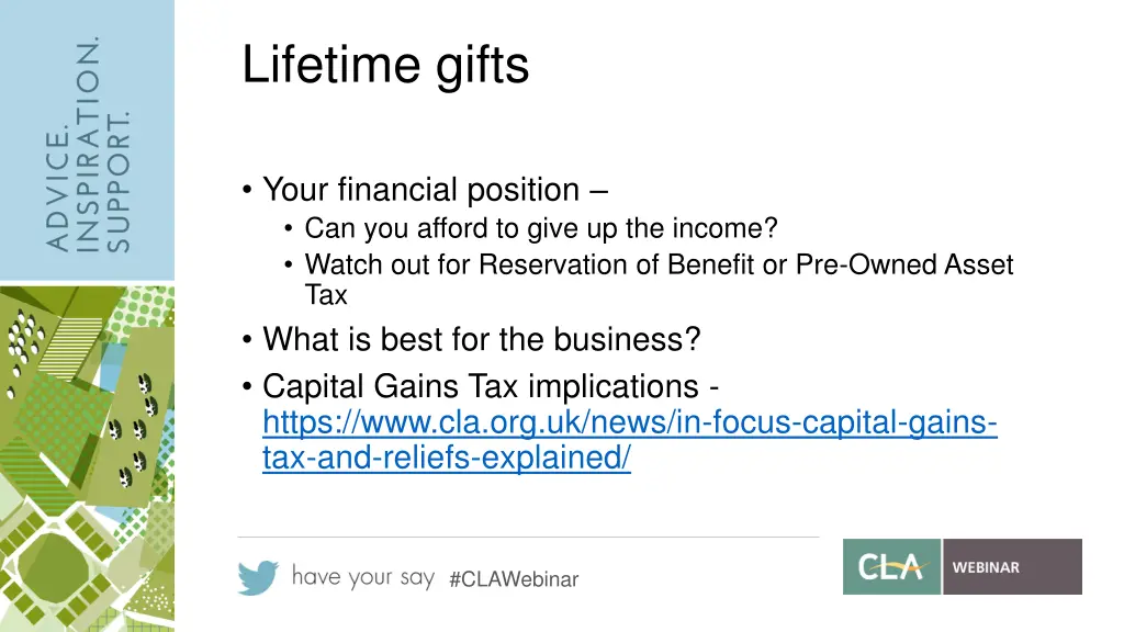 lifetime gifts