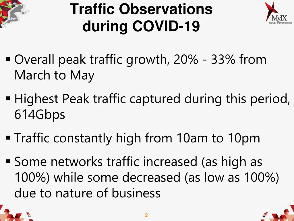 traffic observations during covid 19