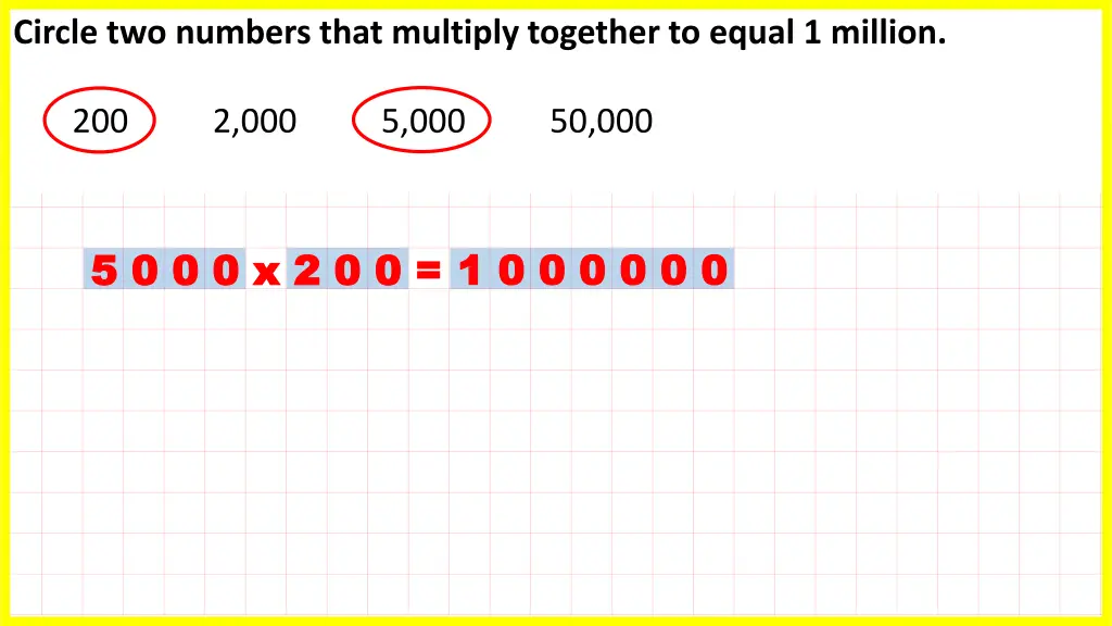 circle two numbers that multiply together