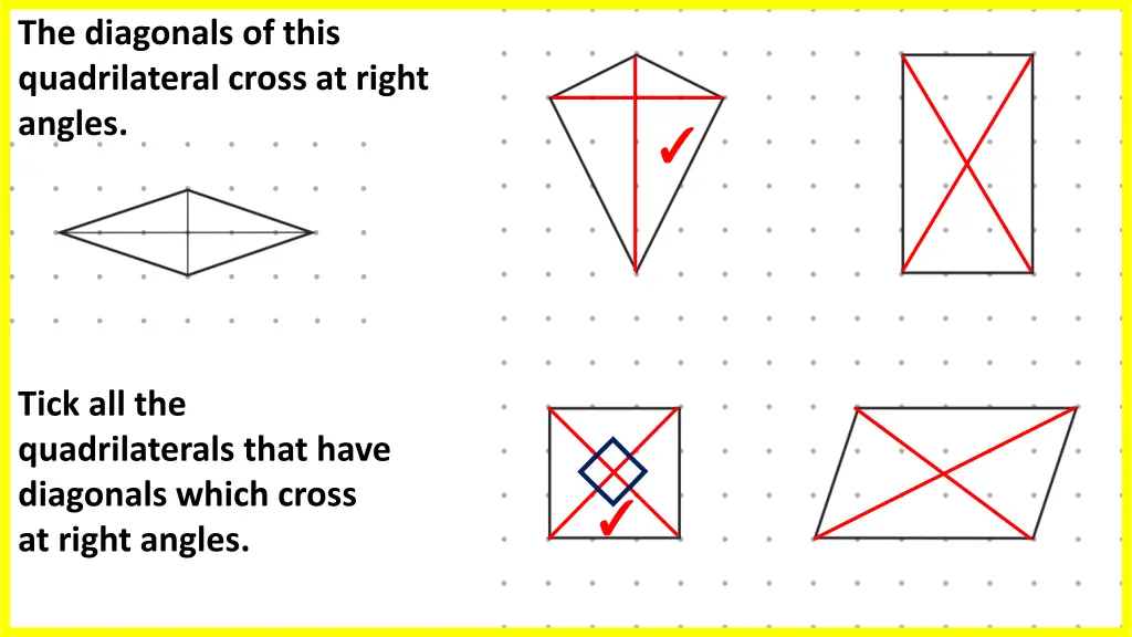the diagonals of this quadrilateral cross