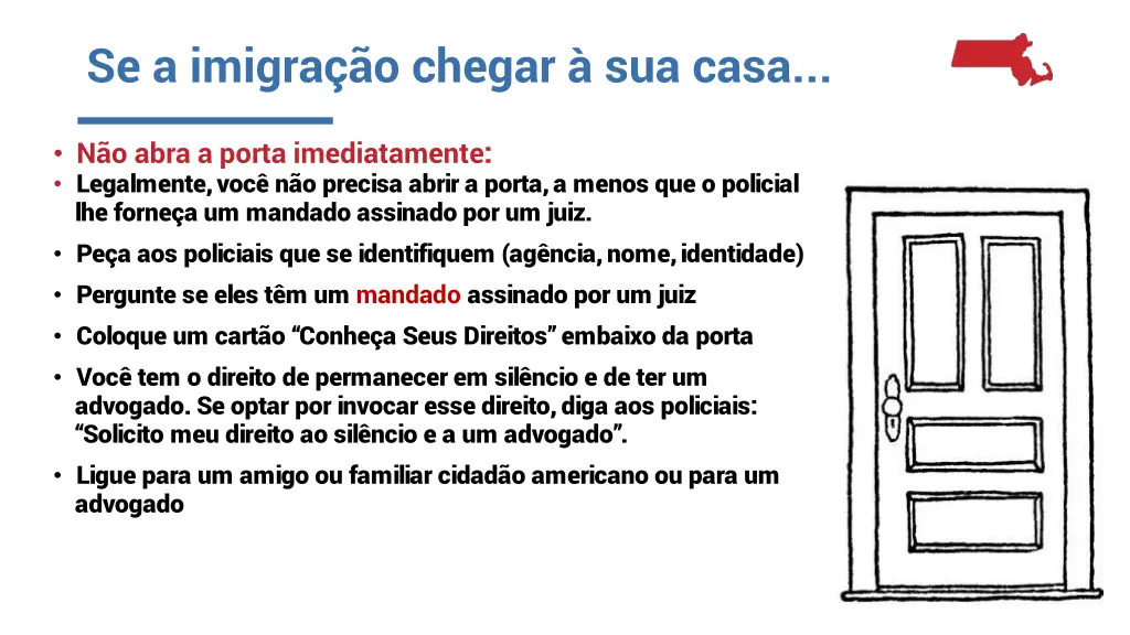 se a imigra o chegar sua casa