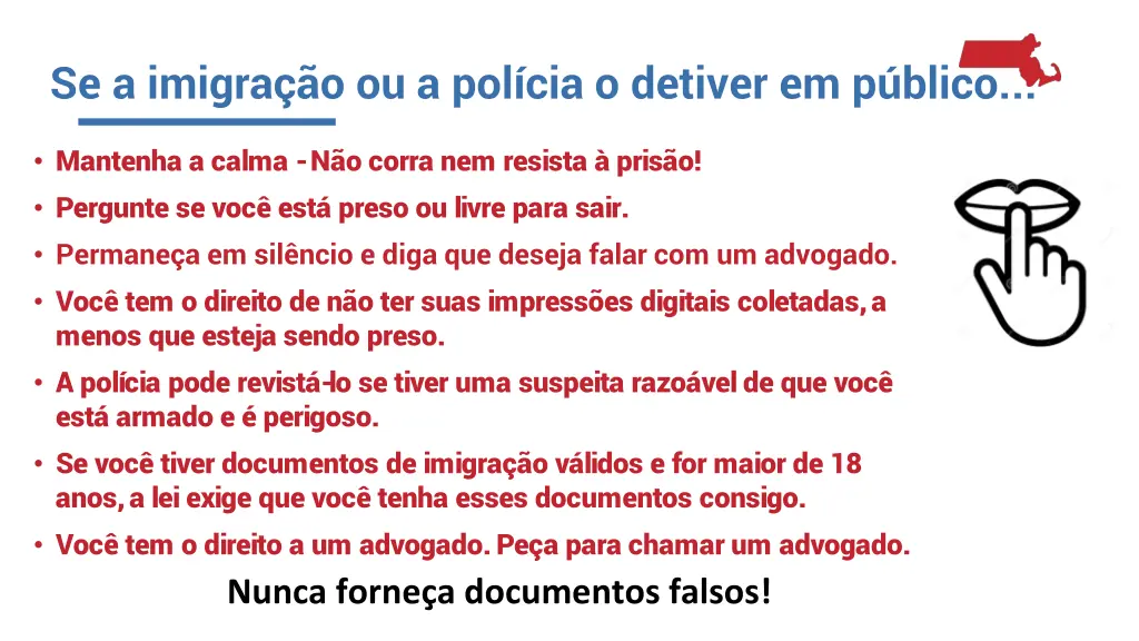 se a imigra o ou a pol cia o detiver em p blico