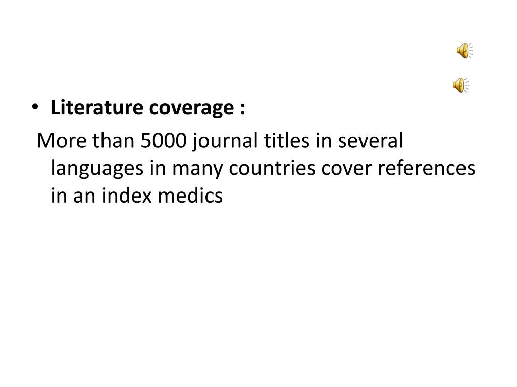 literature coverage more than 5000 journal titles