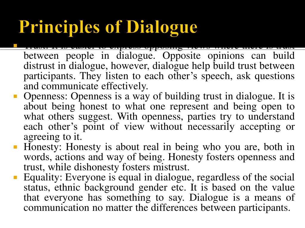 trust it is easier to express opposing views