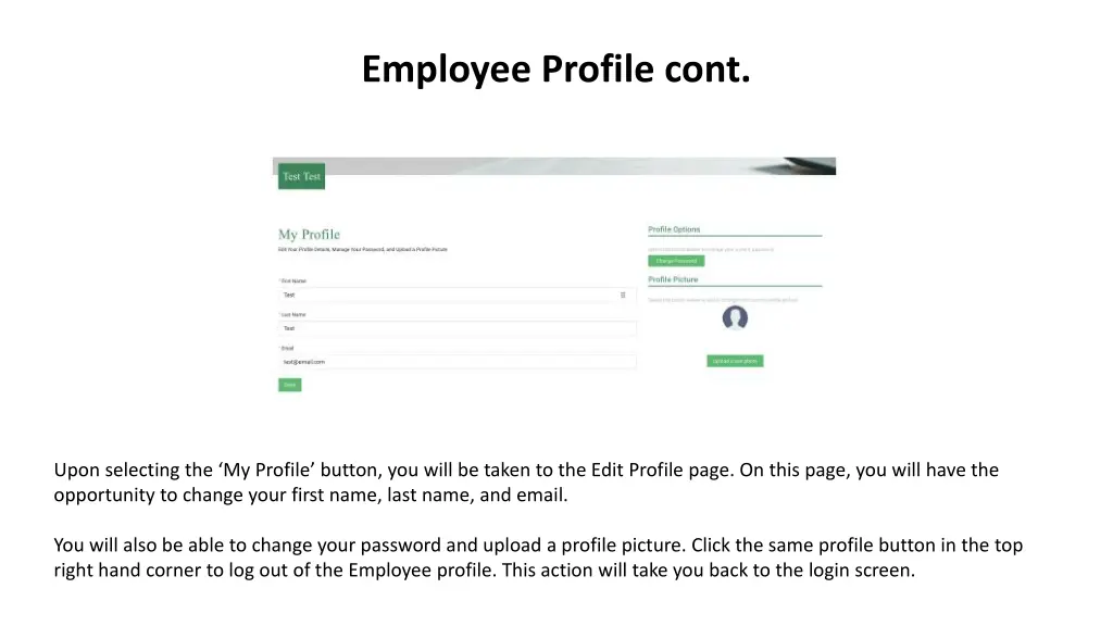 employee profile cont