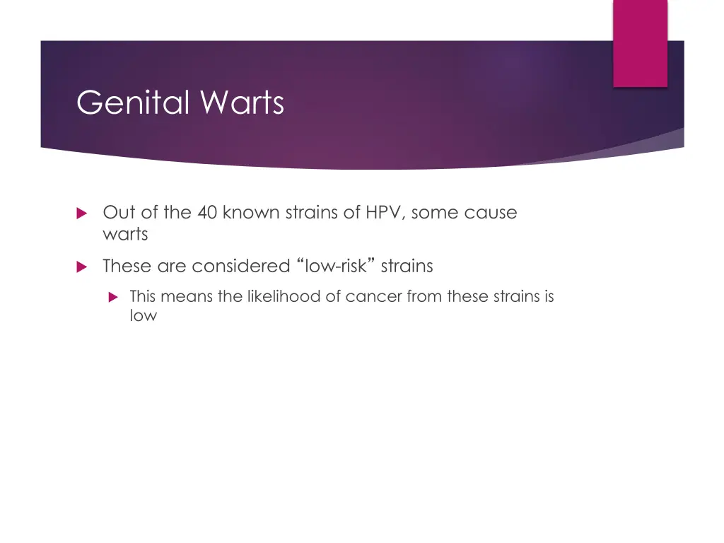 genital warts