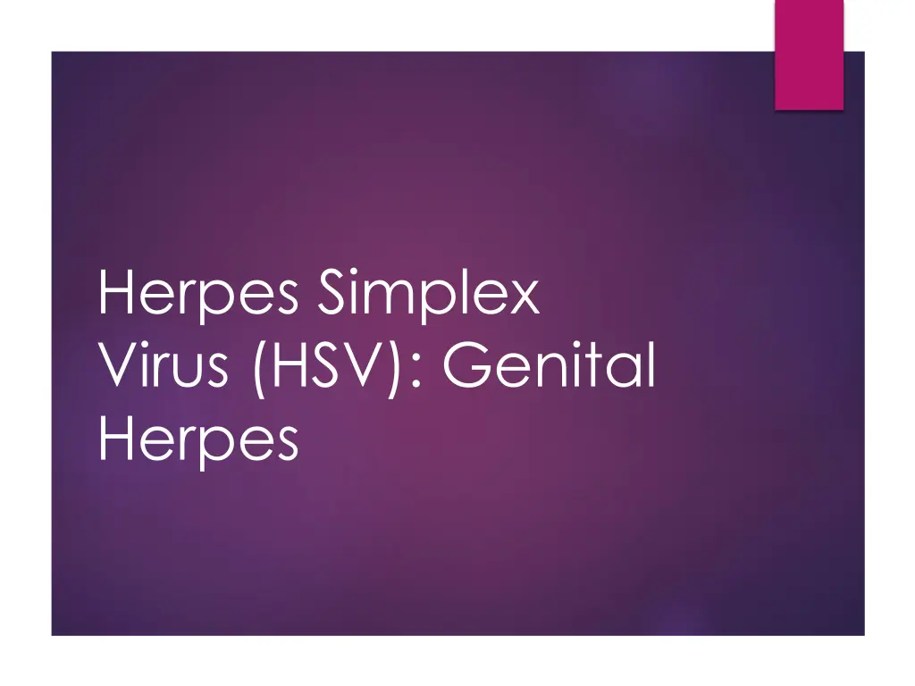 herpes simplex virus hsv genital herpes