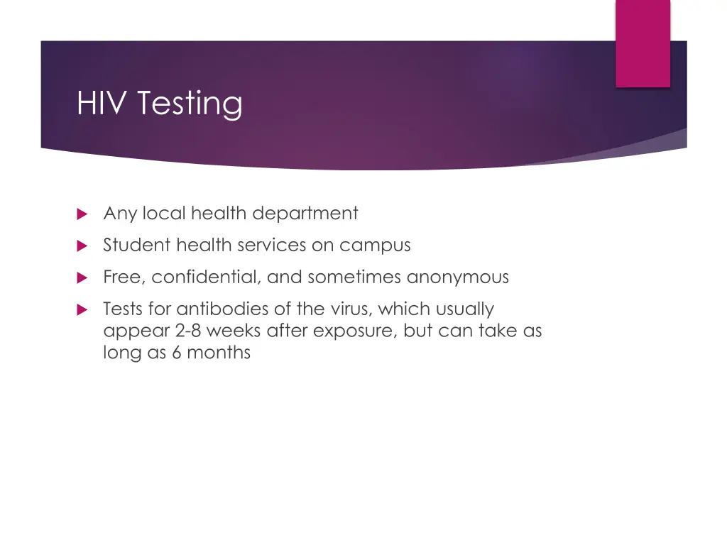 hiv testing