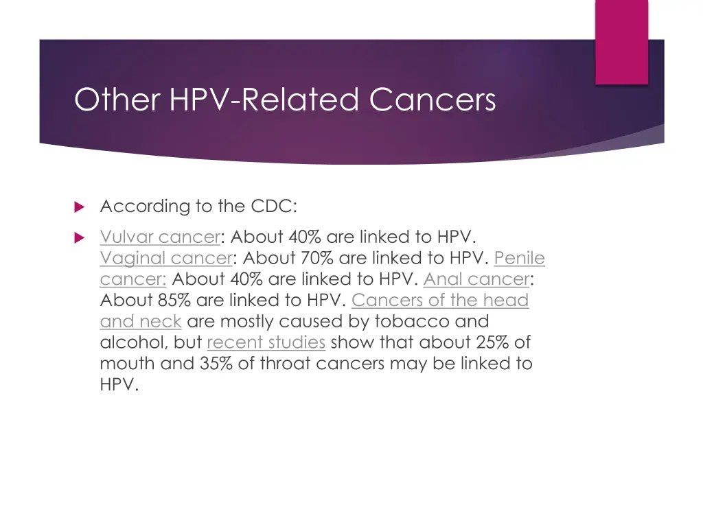 other hpv related cancers