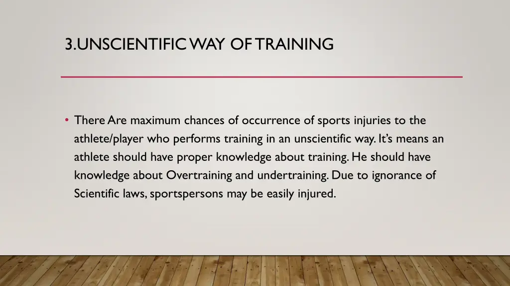 3 unscientific way of training