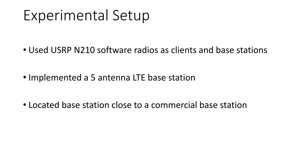 experimental setup
