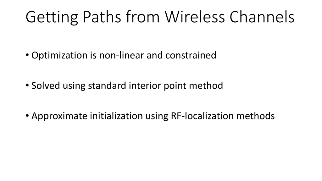 getting paths from wireless channels