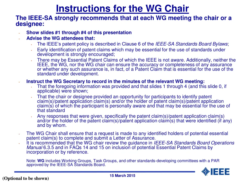 instructions for the wg chair