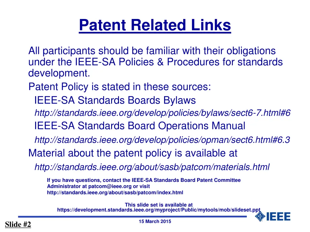 patent related links