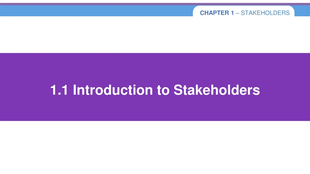 chapter 1 stakeholders 1