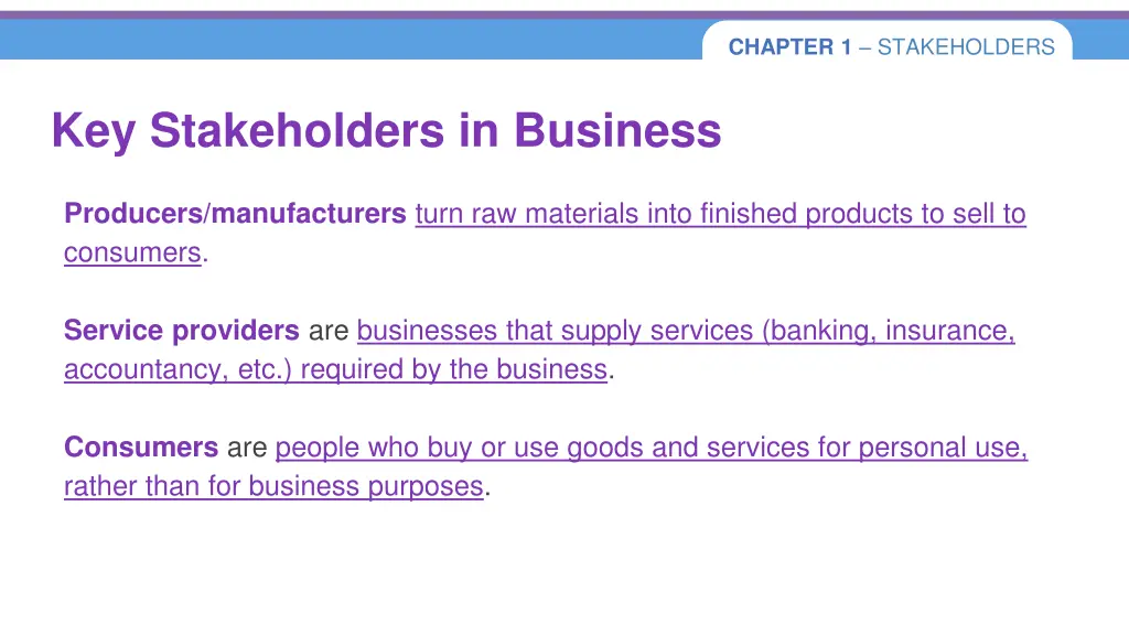 chapter 1 stakeholders 9