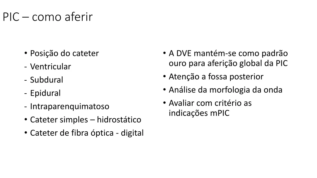 pic como aferir